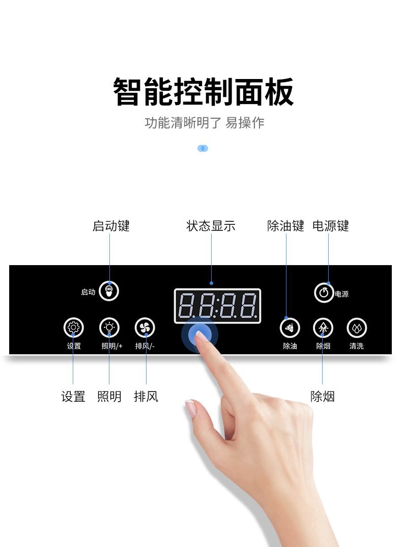 油煙凈化一體機智能操作面板
